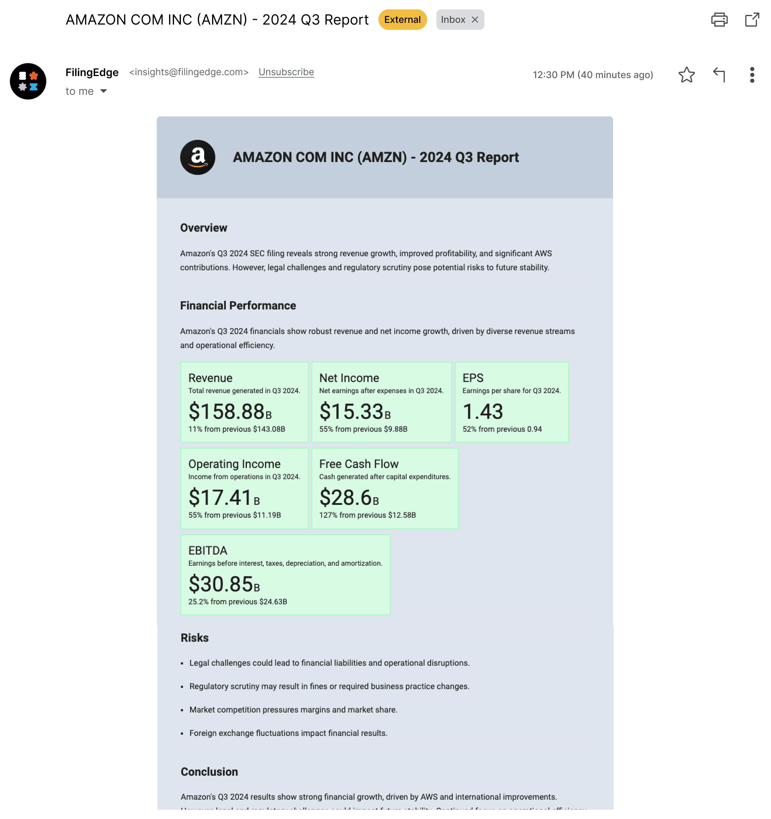 Amazon Report
